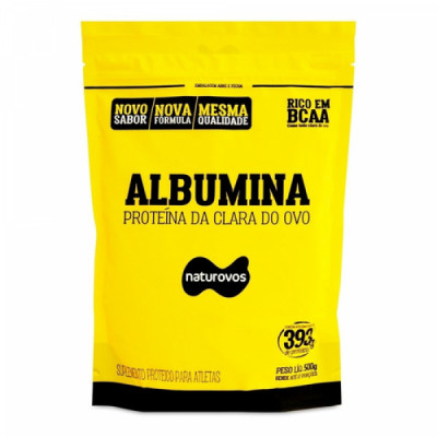 ALBUMINA SABOR BAUNILHA 500G - NATUROVOS 