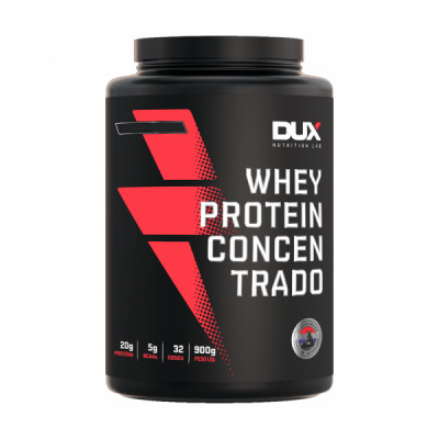 WHEY PROTEIN CONCENTRADO MORANGO 900G - DUX