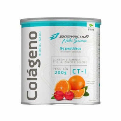 COLAGENO HIDROLIZADO CT-1 ACEROLA/LARANJA 200G - BODYACTION