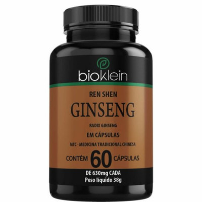 GINSENG MTC REN SHEN 630MG 60CAPS - BIOKLEIN