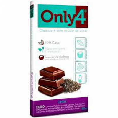 ONLY4 70% SABOR CHIA 80G - GENEVY