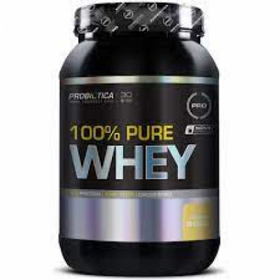 100% PURE WHEY POTE 900 GR MORANGO - PROBIOTICA