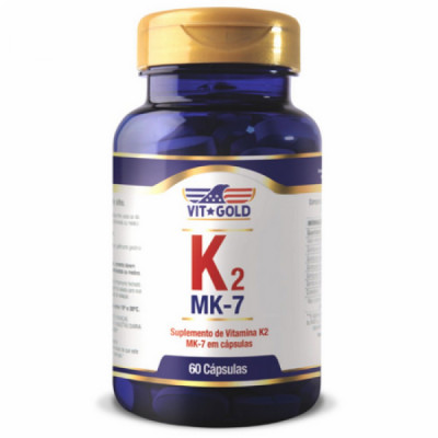 Vitamina K2 100mcg c/ 60 Caps - VITGOLD