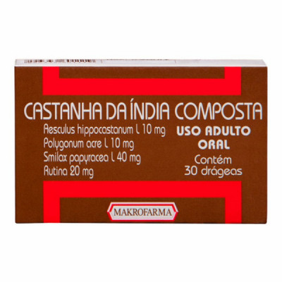 CASTANHA DA INDIA 30COMP - MAKROFARMA