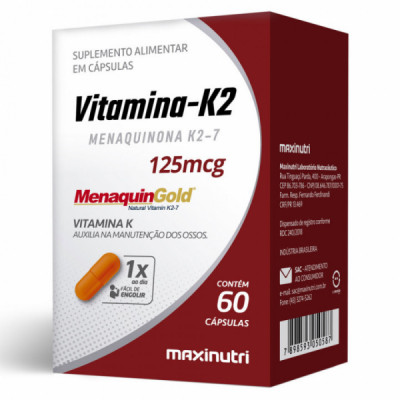 Vitamina K2 125mcg 60 caps. - Maxinutri
