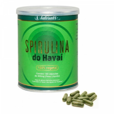 SPIRULINA DO HAVAI 400MG 180CAPS - NATURALIS