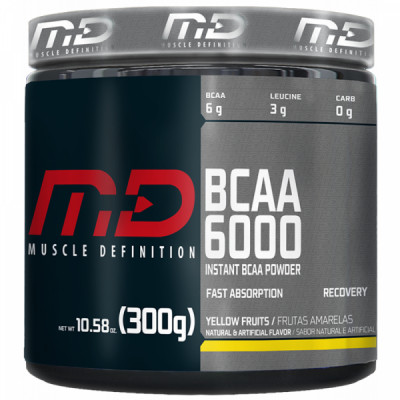 BCAA POWDER 6000 ABACAXI C/ HORTELA 300G - MD