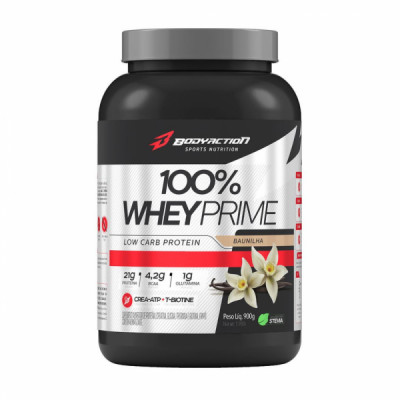 100% WHEY PRIME 900G BAUNILHA - BODYACTION