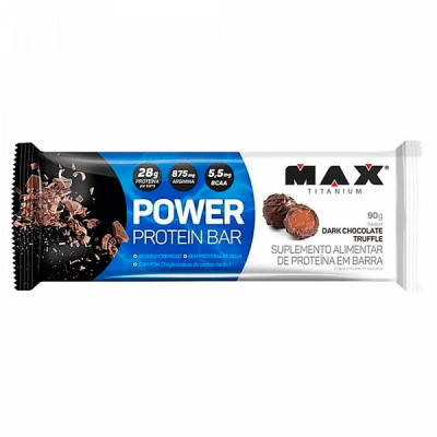 POWER PROTEIN BAR DARK CHOCOLATE TRUFFLE 90G - MAXTITANIUM