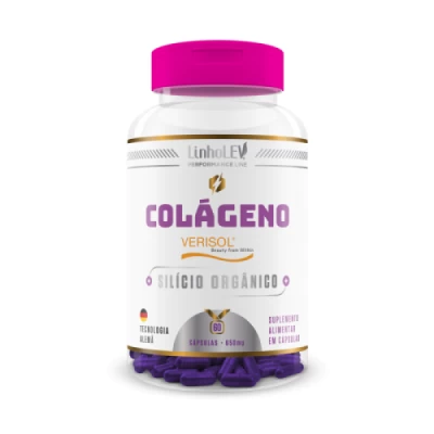 COLAGENO VERISOL E SILICIO 650MG 60CAPS - LINHOLEV