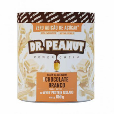 PASTA DE AMENDOIM SABOR CHOCOLATE BRANCO 650G - DR PEANUT