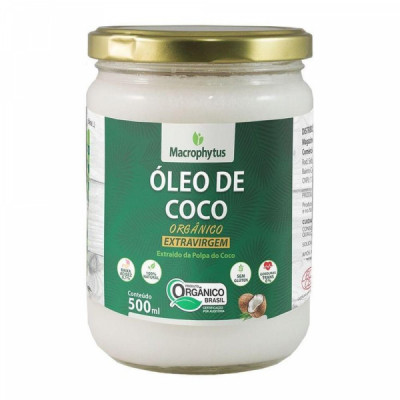 OLEO DE COCO EXTRAVIRGEM 500ML ORGANIC - MACROPHYTUS