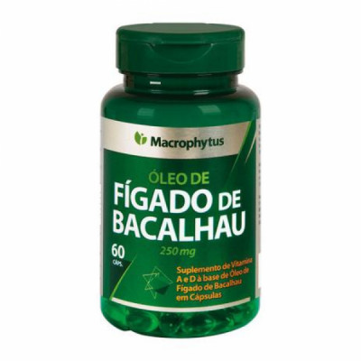 OLEO DE FIGADO DE BACALHAU 250MG 60CAPS - MACROPHYTUS