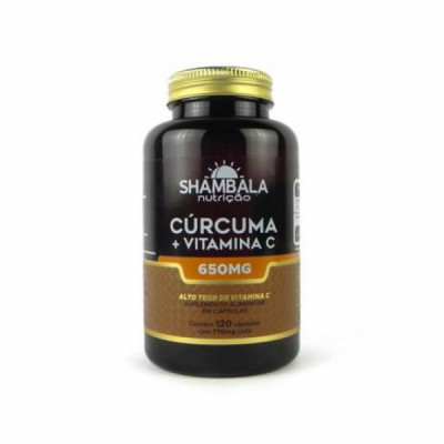 CURCUMA COM VITAMINA C 120CAPS 650MG - SHAMBALA