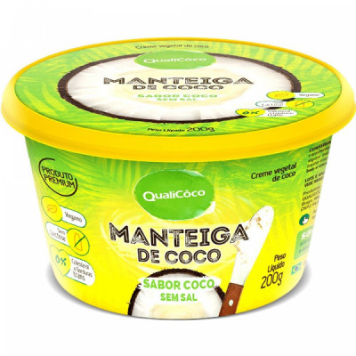 MANTEIGA DE COCO SABOR COCO 200G - QUALICOCO