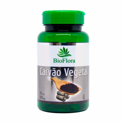 CARVAO VEGETAL 300MG 60CAPS - BIOFLORA