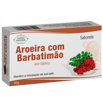 SABONETE DE AROEIRA COM BARBATIMAO 90G - LIANDA