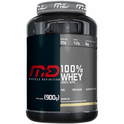 100% WHEY CHOCOLATE BRANCO 900G - MD