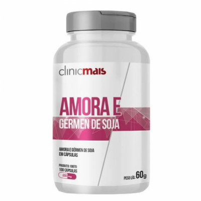 AMORA E GERMEN DE SOJA 600MG 100CAPS - CLINICMAIS