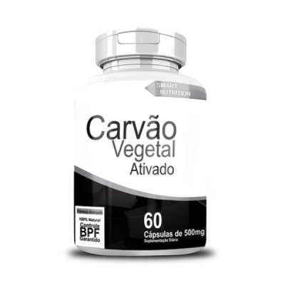 CARVAO VEGETAL ATIVADO 500MG 60CAPS - 4 ELEMENTOS