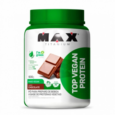 TOP VEGAN PROTEIN CHOCOLATE 600G - MAXTITANIUM