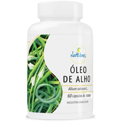 Oleo de Alho Desodorizado Nattubras 500mg 60 Capsulas