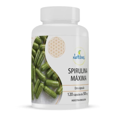 Spirulina Maxima Nattubras 500mg 60 Capsulas