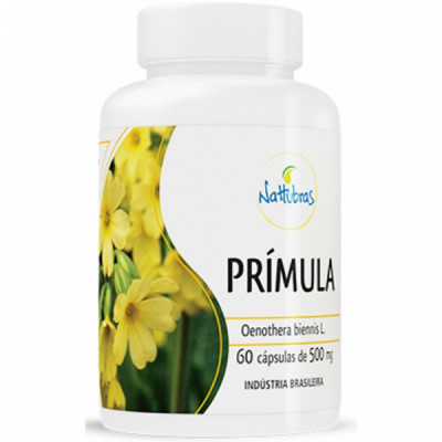 Oleo de Primula Nattubras 500mg 60 Capsulas