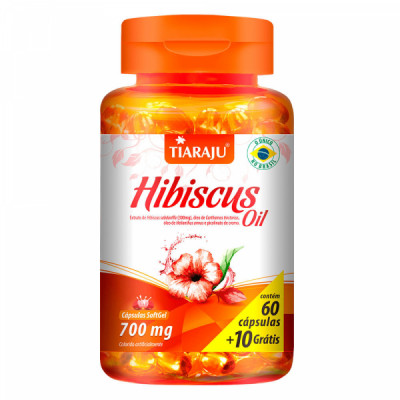 HIBISCUS OIL 700MG 60+10 CAPS - TIARAJU