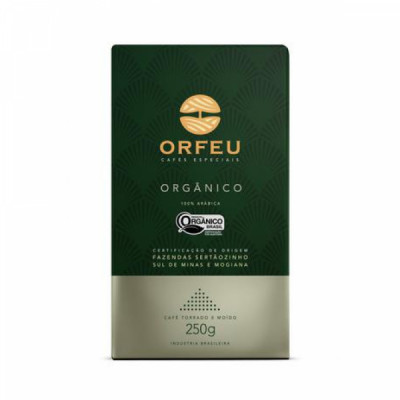 CAFE MOIDO ORGANICO 100% ARABICA 250G - ORFEU