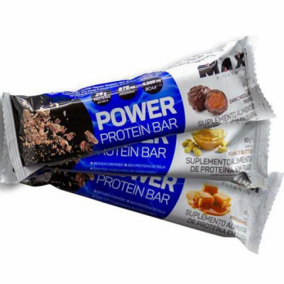 POWER PROTEIN BAR MILK CARAMEL 90G - MAXTITANIUM