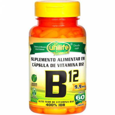 VITAMINA B12 450MG 60CAPS - UNILIFE