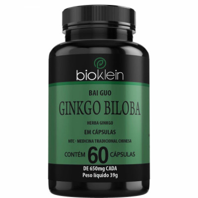 GINKGO BILOBA 60CAPS 650MG MTC BAI GUO - BIOKLEIN