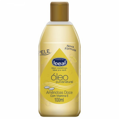 OLEO DE AMENDOA COM VITAMINA E 100ML - IDEAL