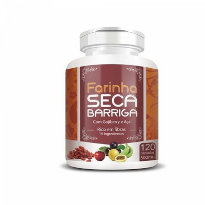 FARINHA SECA BARRIGA COM GOJI BERRY 500MG 120CAPS - RN