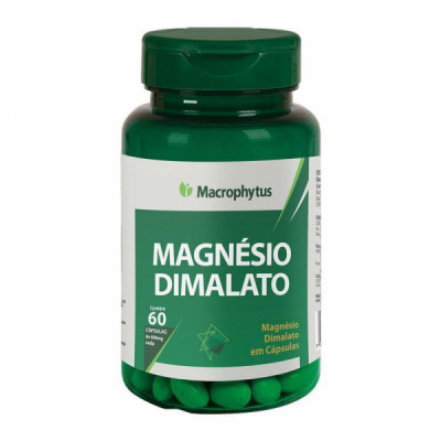 MAGNESIO DIMALATO 400MG 60CPS - MACROPHYTUS