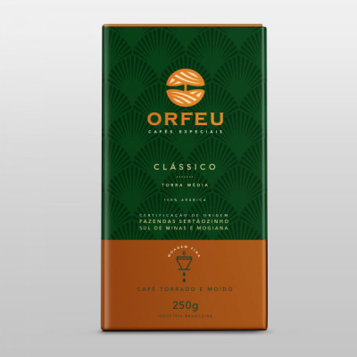 CAFE MOIDO CLASSICO 100% ARABICA 250G - ORFEU