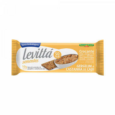 LEVITTA GERGELIM E CASTANHA CAJU 10G - BANANA BRASIL