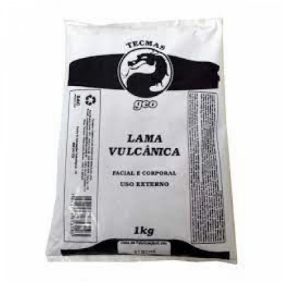 ARGILA PRETA LAMA VULCANICA 1KG - TECMAS GEO