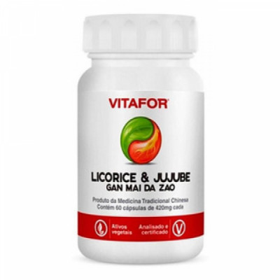 LICORICE & JUJUBE GAN MAI DA ZAO 60CAPS 420MG - VITAFOR