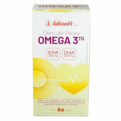 OLEO DE PEIXE OMEGA 3 1G 60CAPS - NATURALIS