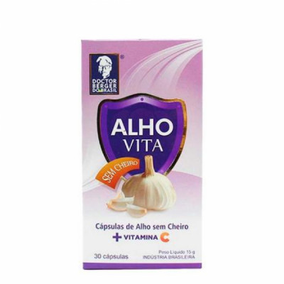 Alho Vita Sem Cheiro 30Caps 500Mg - DoctorBerger