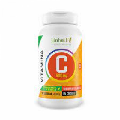 VITAMINA C 500MG 60CAPS - LINHOLEV