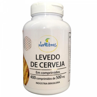 LEVEDO DE CERVEJA 500MG 400COMP - NATTUBRAS