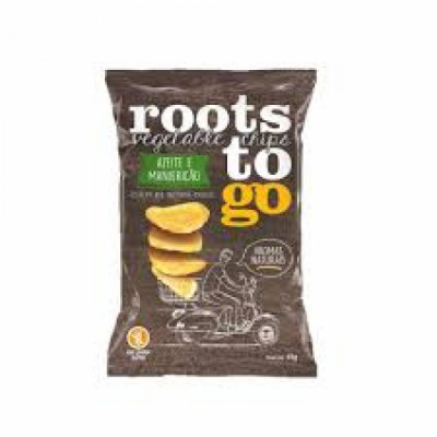 Chips de Batata Doce Azeite/Manjericão 45g - Roots to go