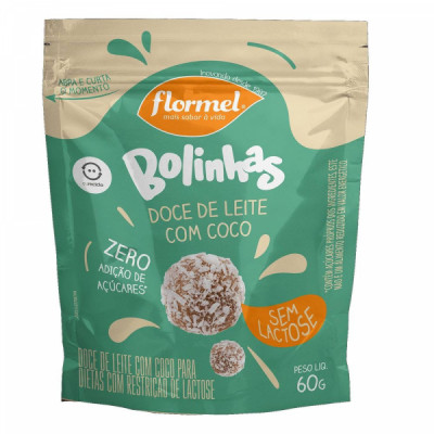 BOLINHA DOCE DE LEITE ZERO LACTOSE 60G - FLORMEL