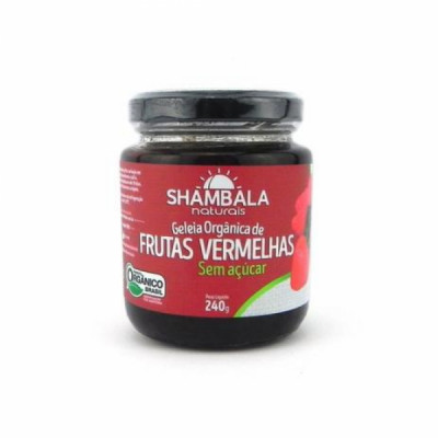 GELEIA DE FRUTAS VERMELHAS S ACUCAR 240G ORG - SHAMBALA