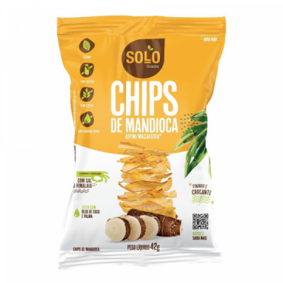 CHIPS MANDIOCA 42G - SOLOSNACKS