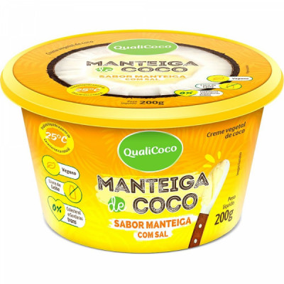 MANTEIGA DE COCO SABOR MANTEIGA 200G - QUALICOCO