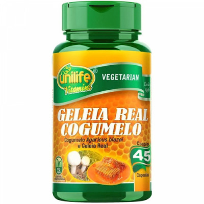 GELEIA REAL LIOFILIZADA + COGUMELO 45CAPS - UNILIFE